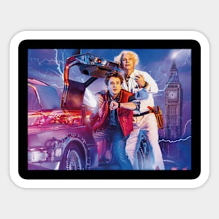 Back To The future Time Travel Sticker